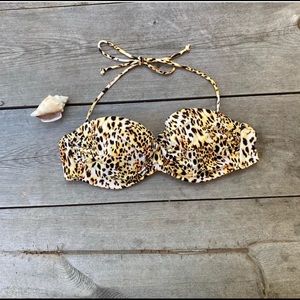 Victoria’s Secret Leopard Print Bandeau Bikini Top